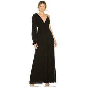 Keepsake The Label‎ Clarity One Shoulder Elegant Black Jumpsuit